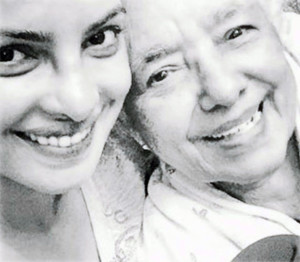 priyanka with maternal grand mother Mary